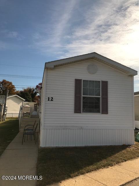 a front view of a house