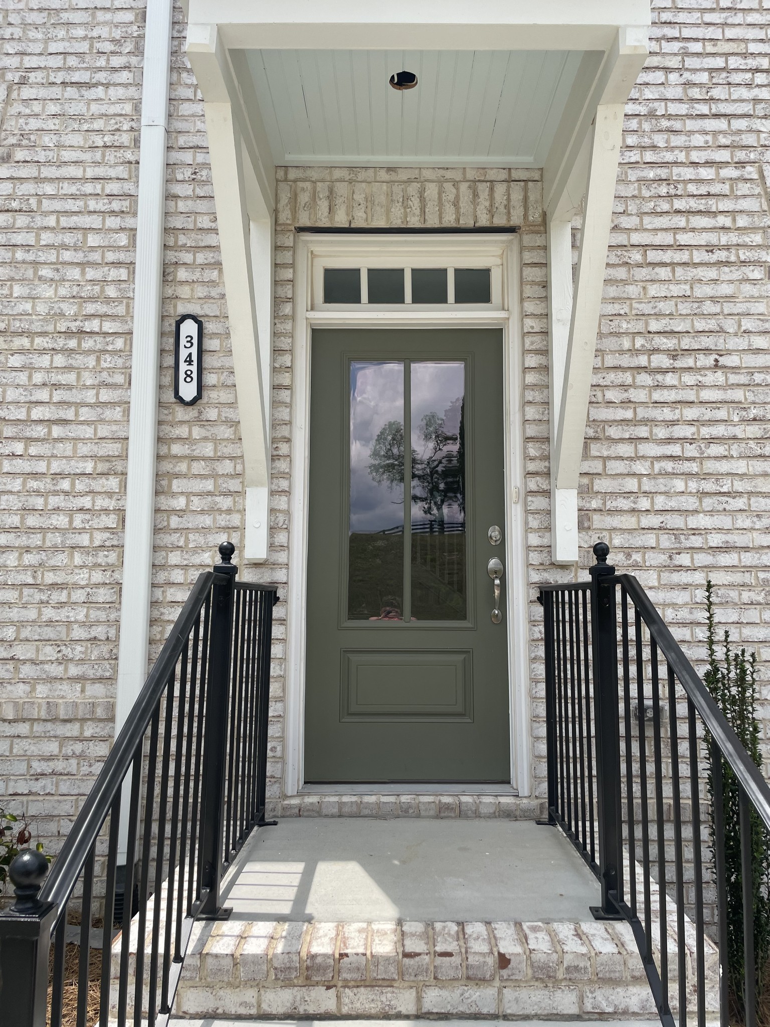 a view of front door of house