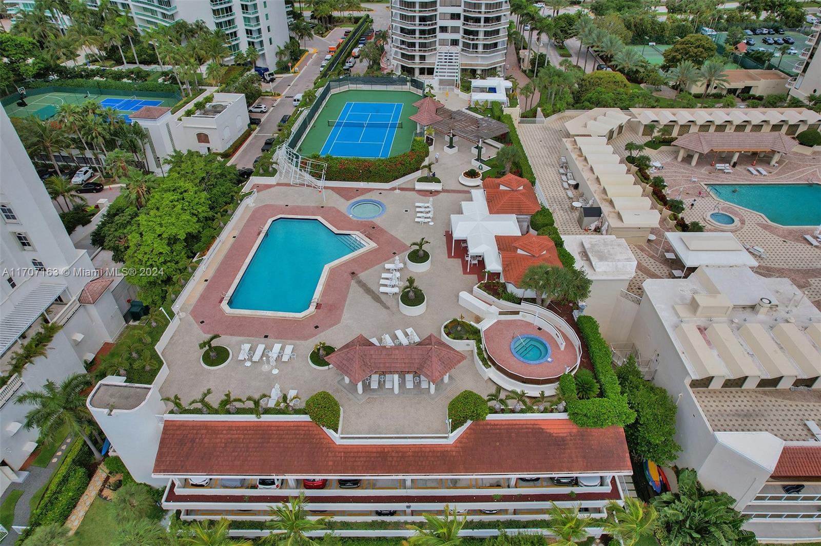 an aerial view of multiple house