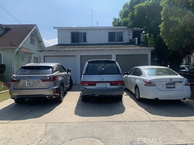 a car parked in garage