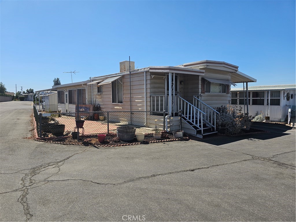 a view of a house with a patio