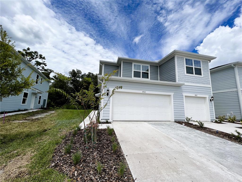 a front view of house with yard