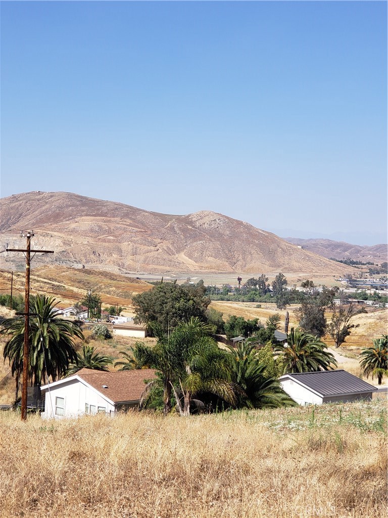 a view of city and mountain