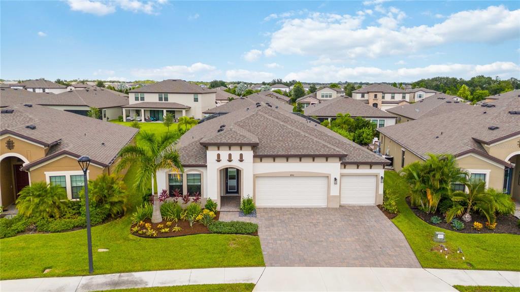 Front of Home with beautiful landscaping