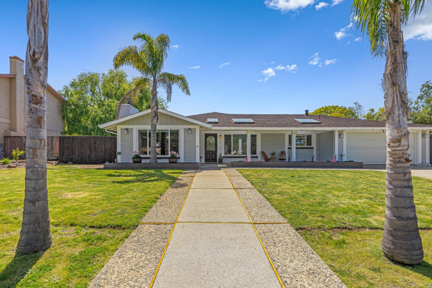 a view of a house with a swimming pool