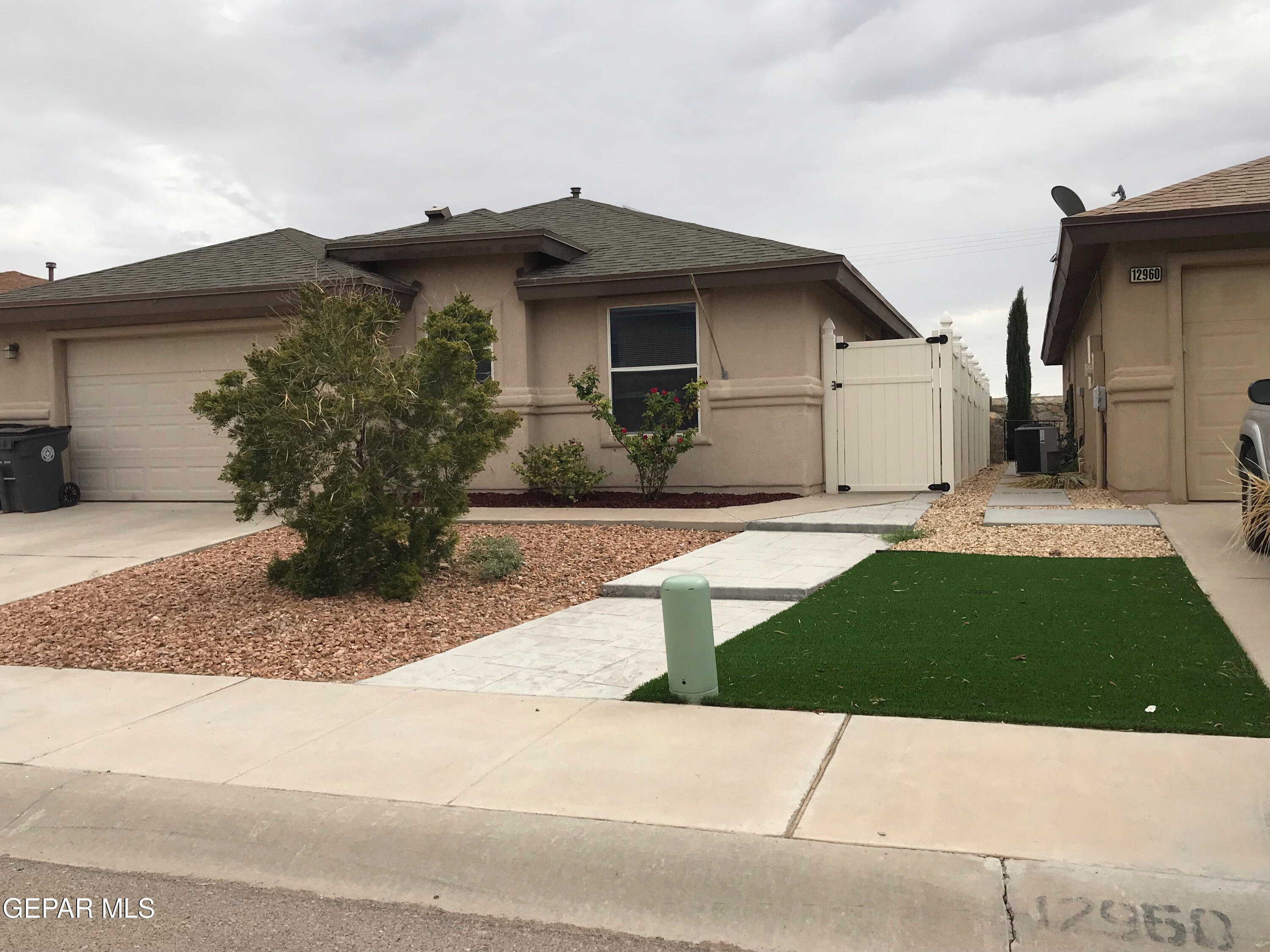 a house view with a outdoor space