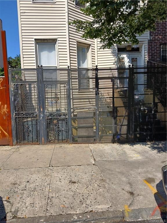 a view of a door of the house