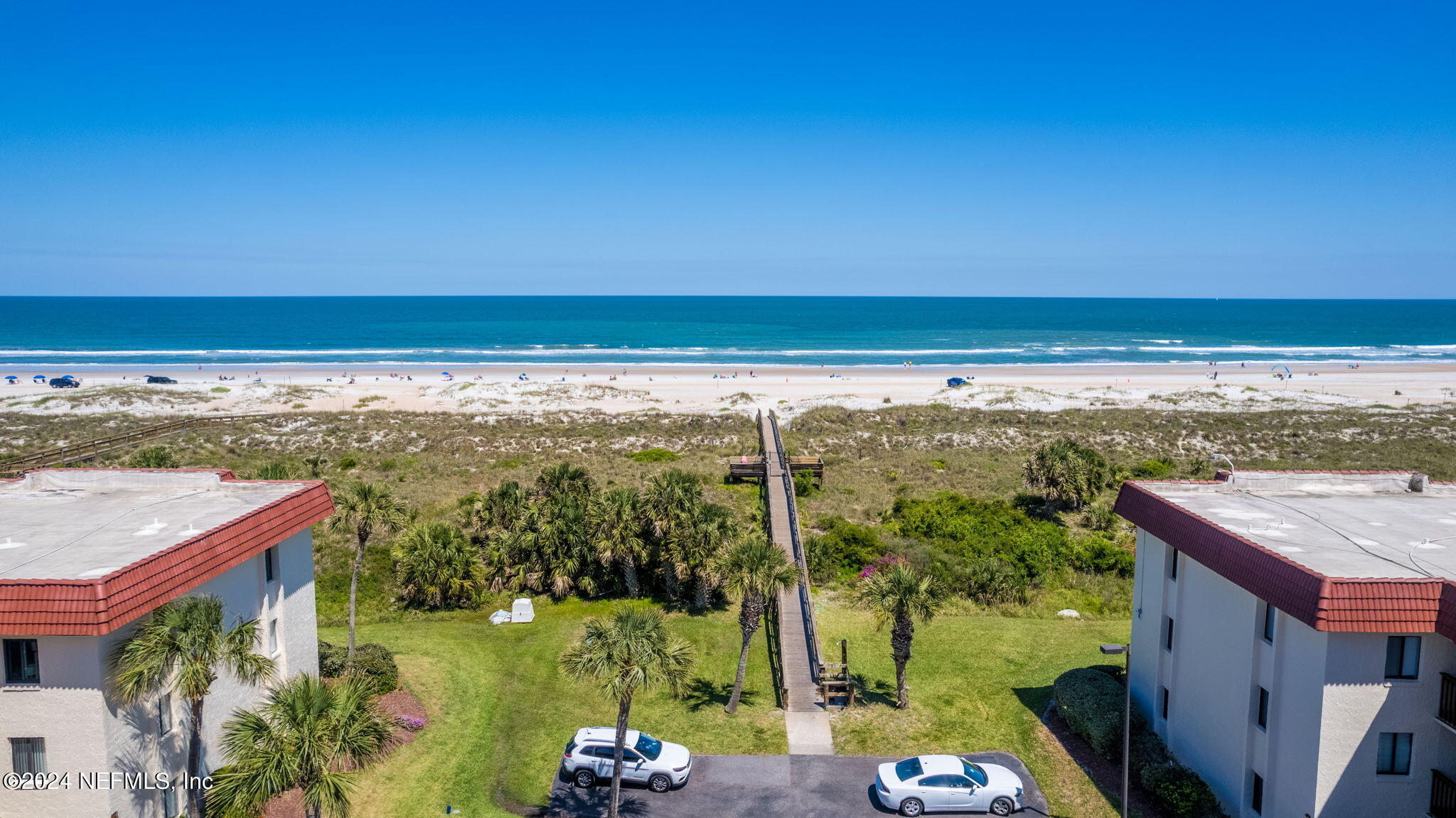 a view of an ocean from a balcony