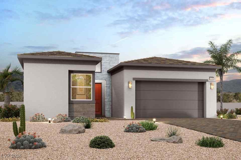 Plan 2230 - Desert Contemporary Elevation ~ Render