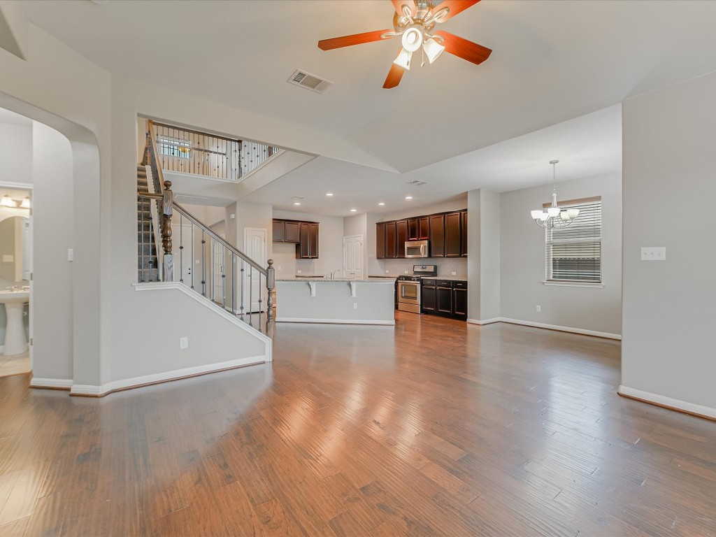 a view interior of a house and natural light with wooden floor