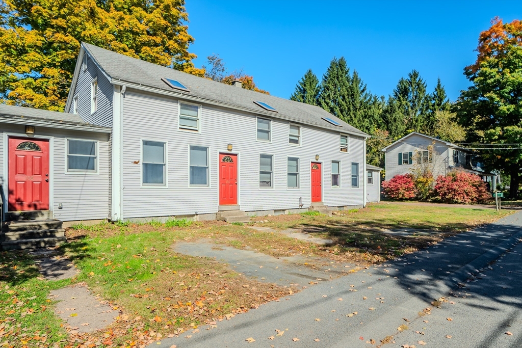 a front view of house with yard