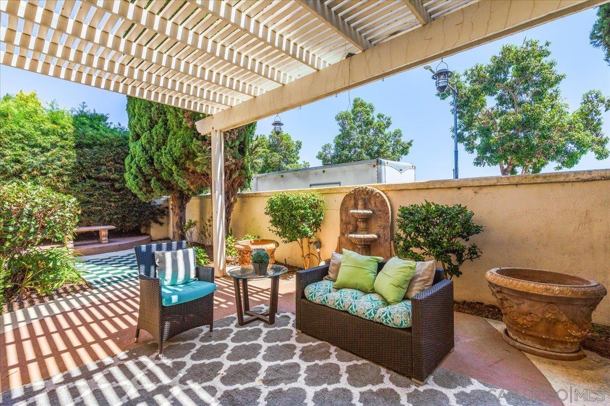 a outdoor living with furniture