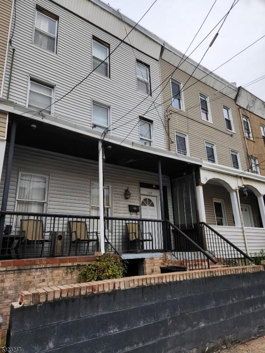 a view of a house with a balcony