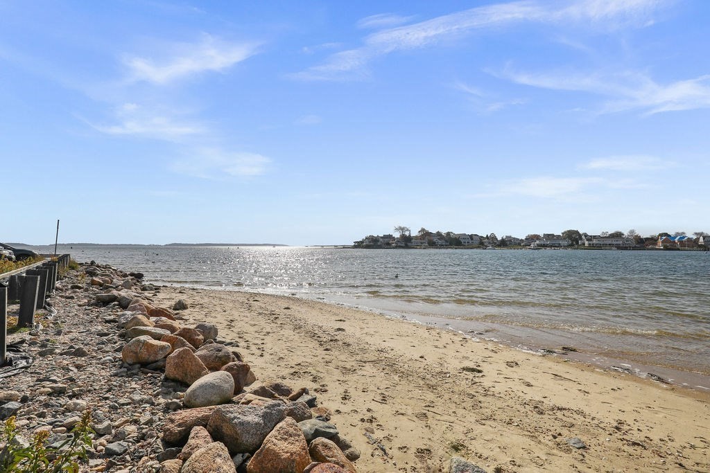 a view of beach and ocean