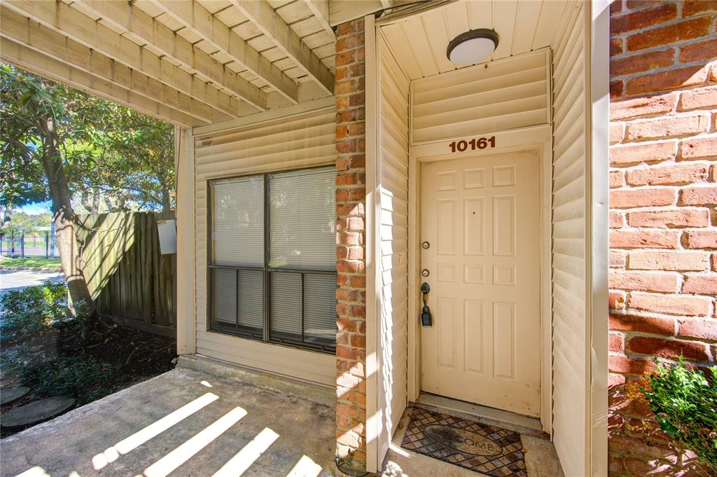 a view of a entryway door