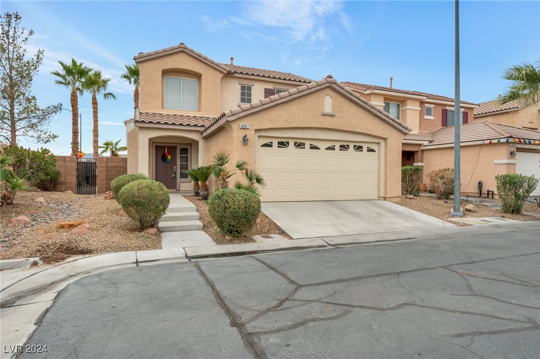 Front of the house with spacious 2 car garage