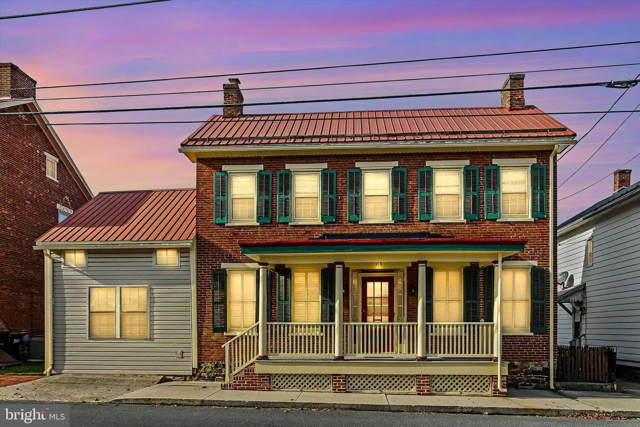 a view of front of a house with a window