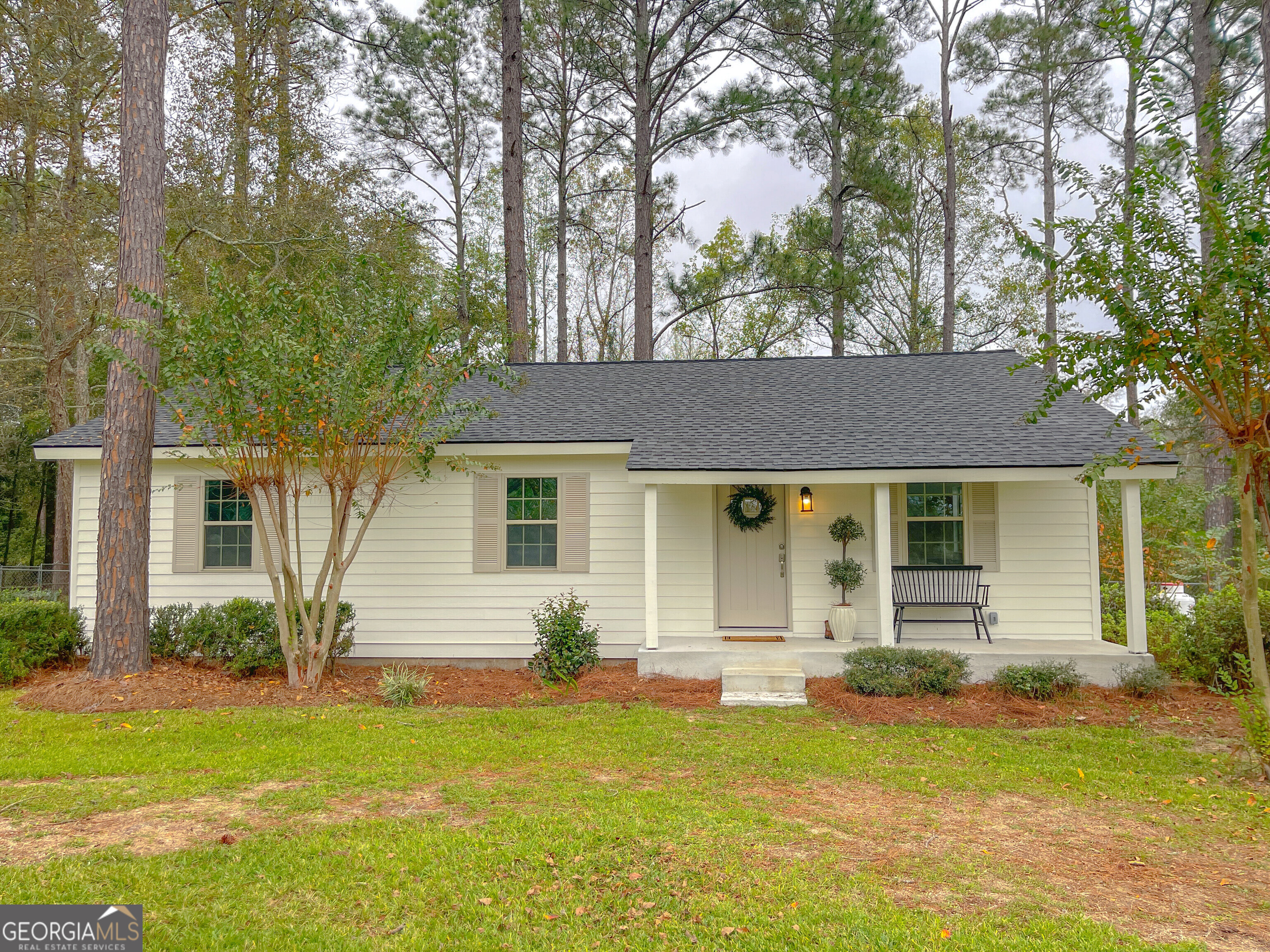 front view of house with a yard