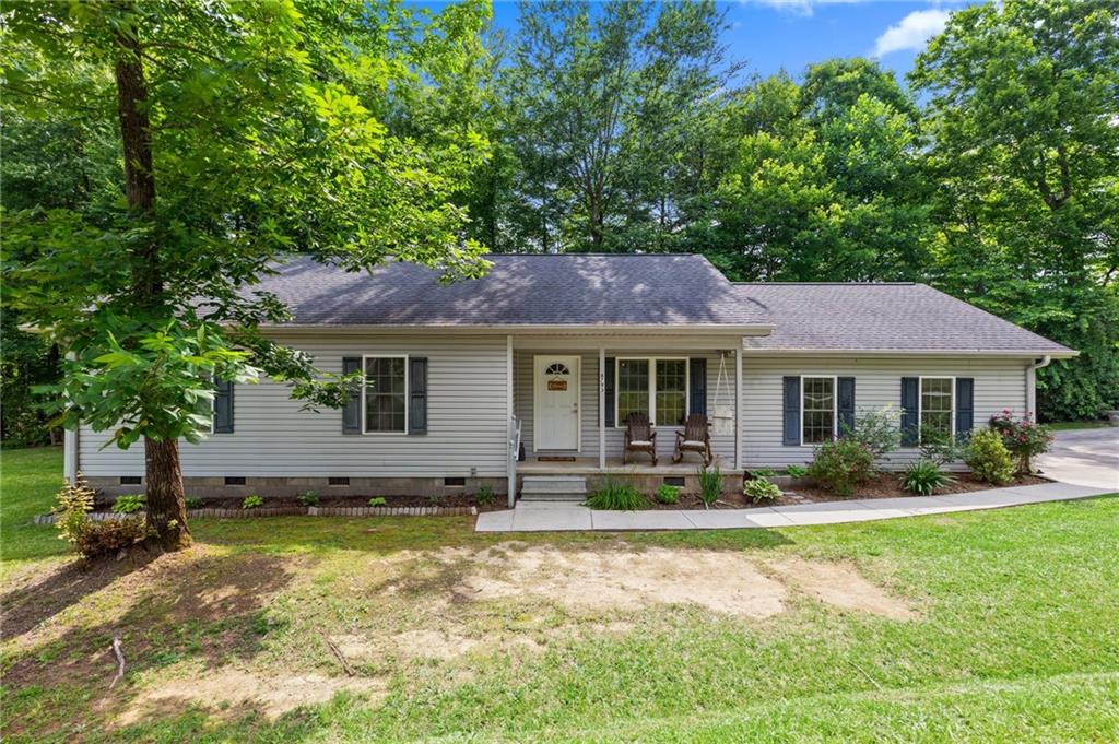 Front of home with porch