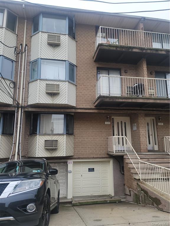 a front view of a house with a balcony