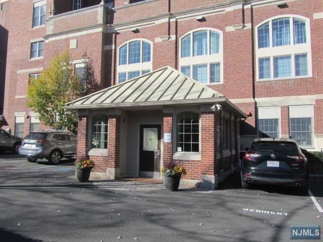 a car parked in front of a building