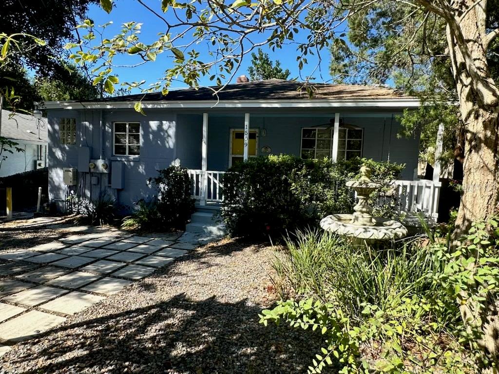 a front view of house with yard