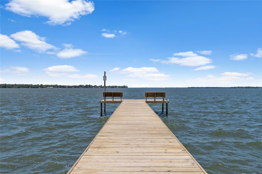 a view of outside space with a lake view