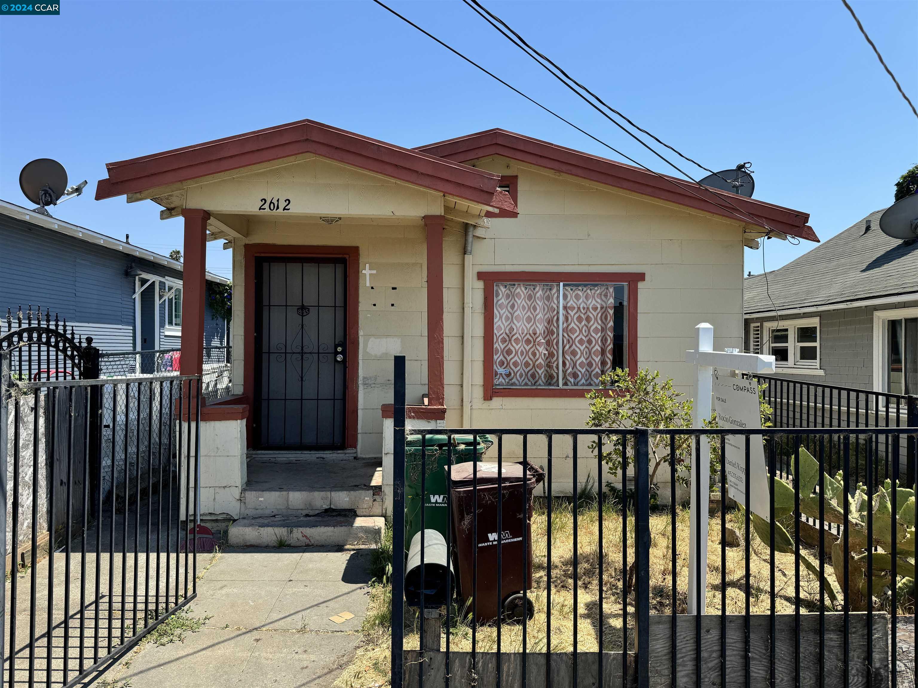 a front view of a house with balcony