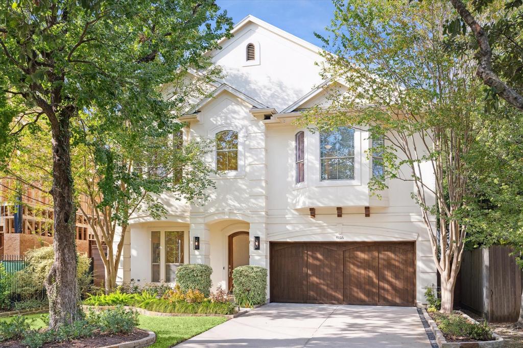 Traditional stucco home in West University Place near Judson Park.