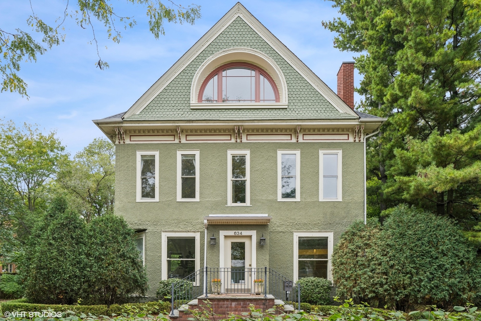 a front view of a house