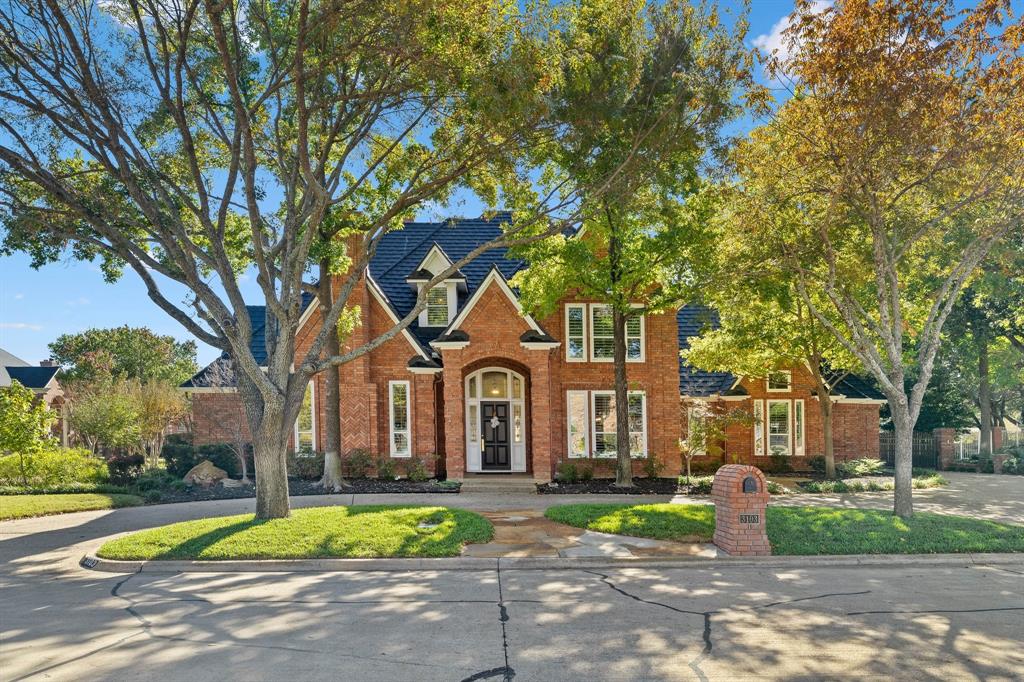 Front Elevation on a picturesque corner lot