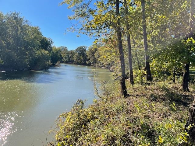 a view of a lake with trees