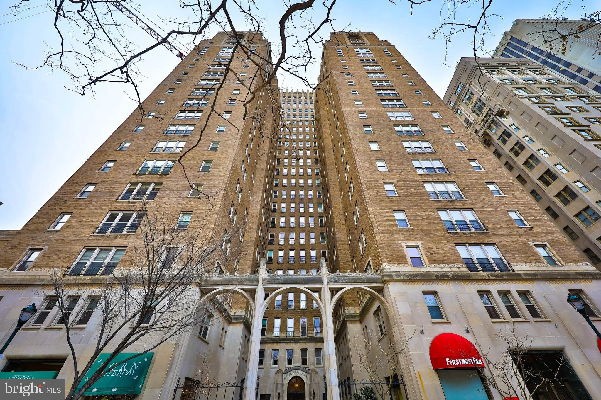 a front view of a multi story residential apartment building