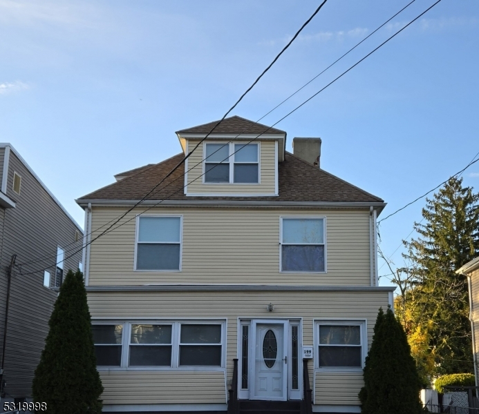 a front view of a house