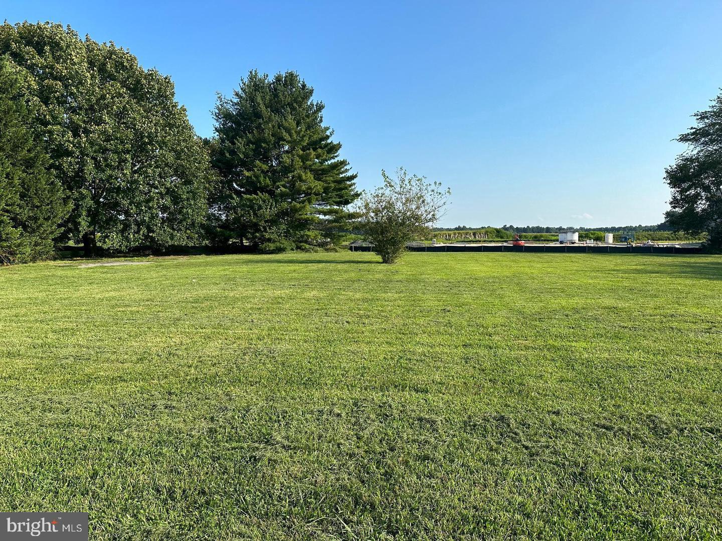 a view of an ocean from a yard