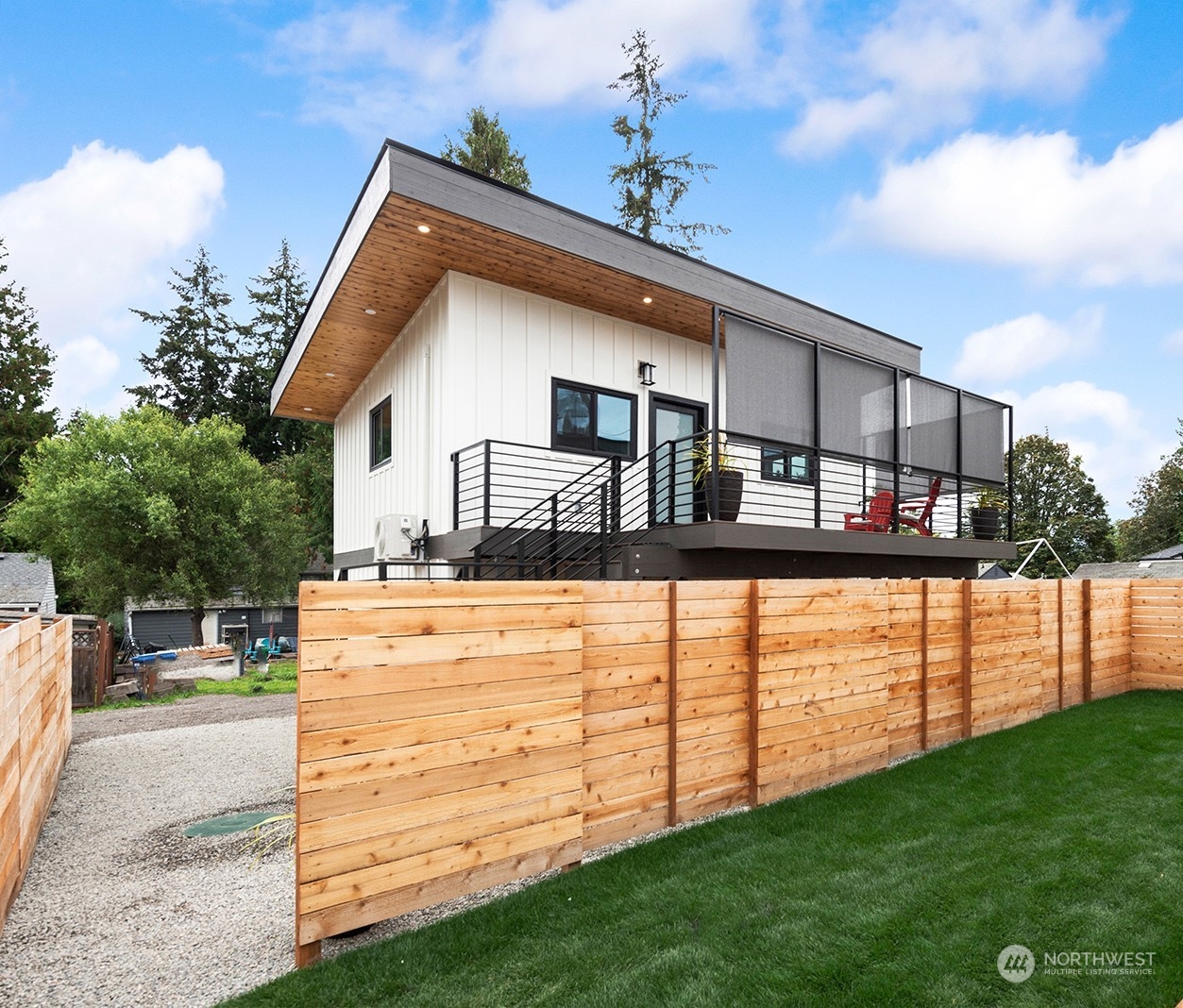 a view of a house with a backyard