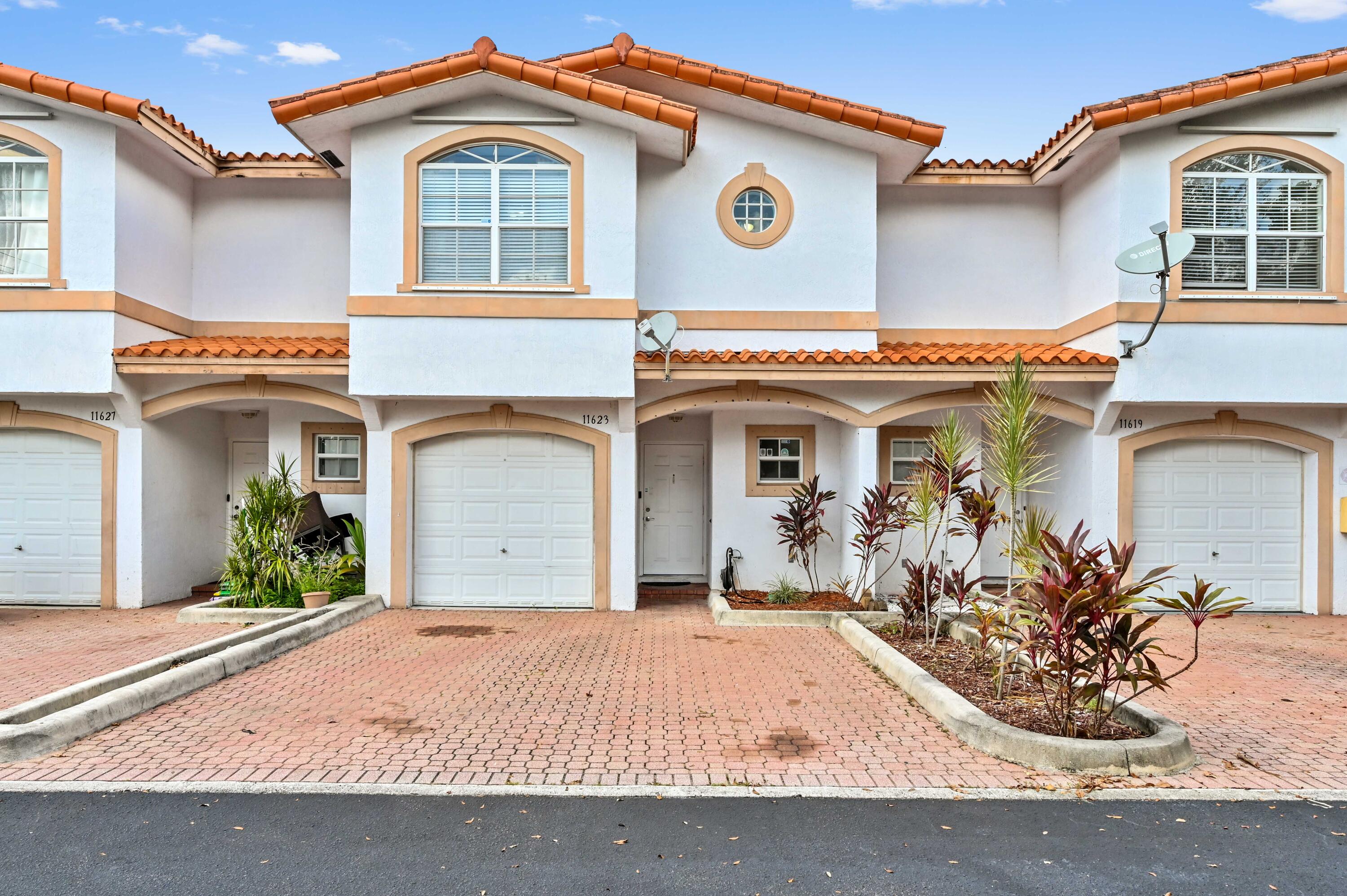 a front view of a house