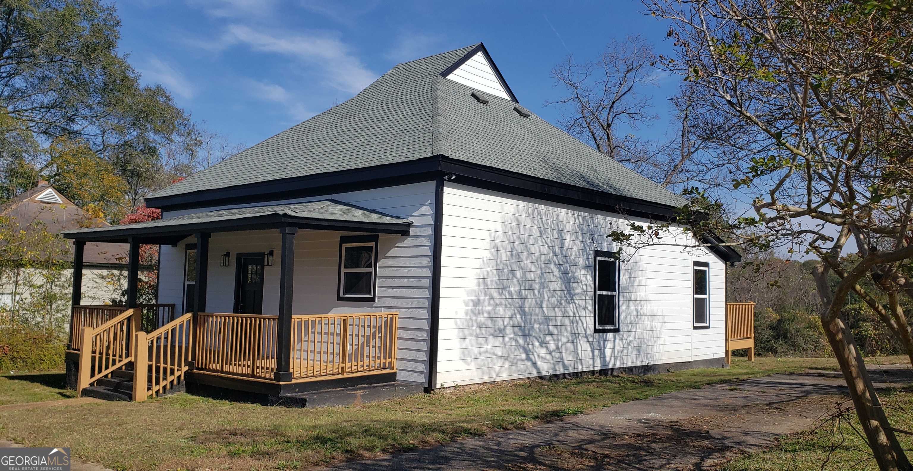 a view of a small house