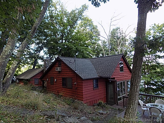 a aerial view of a house