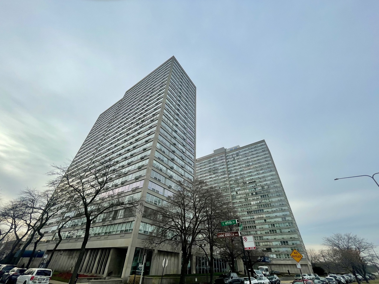 a view of a large building