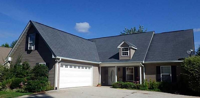 a front view of a house