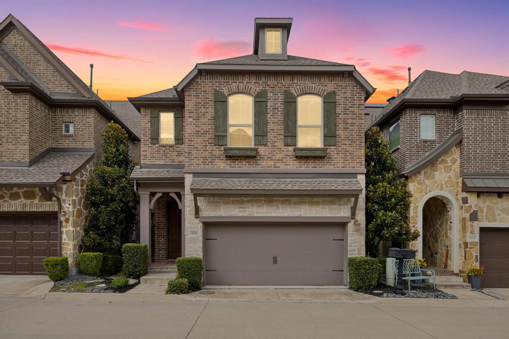 a front view of a house