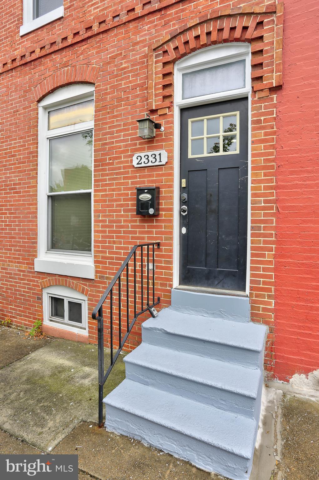 a view of front door of house