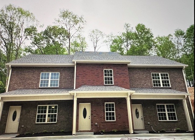 a front view of a house