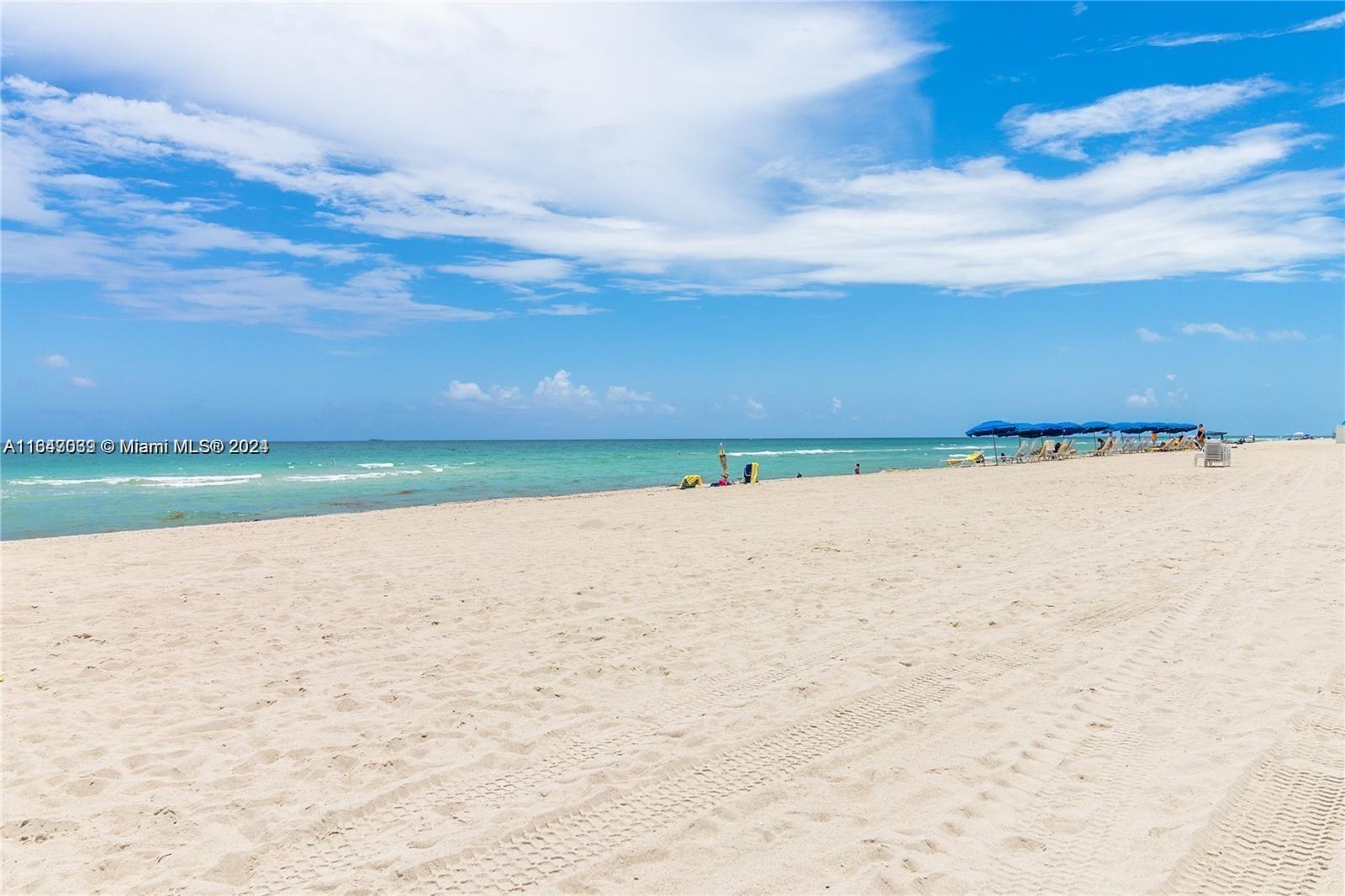 a view of an ocean beach