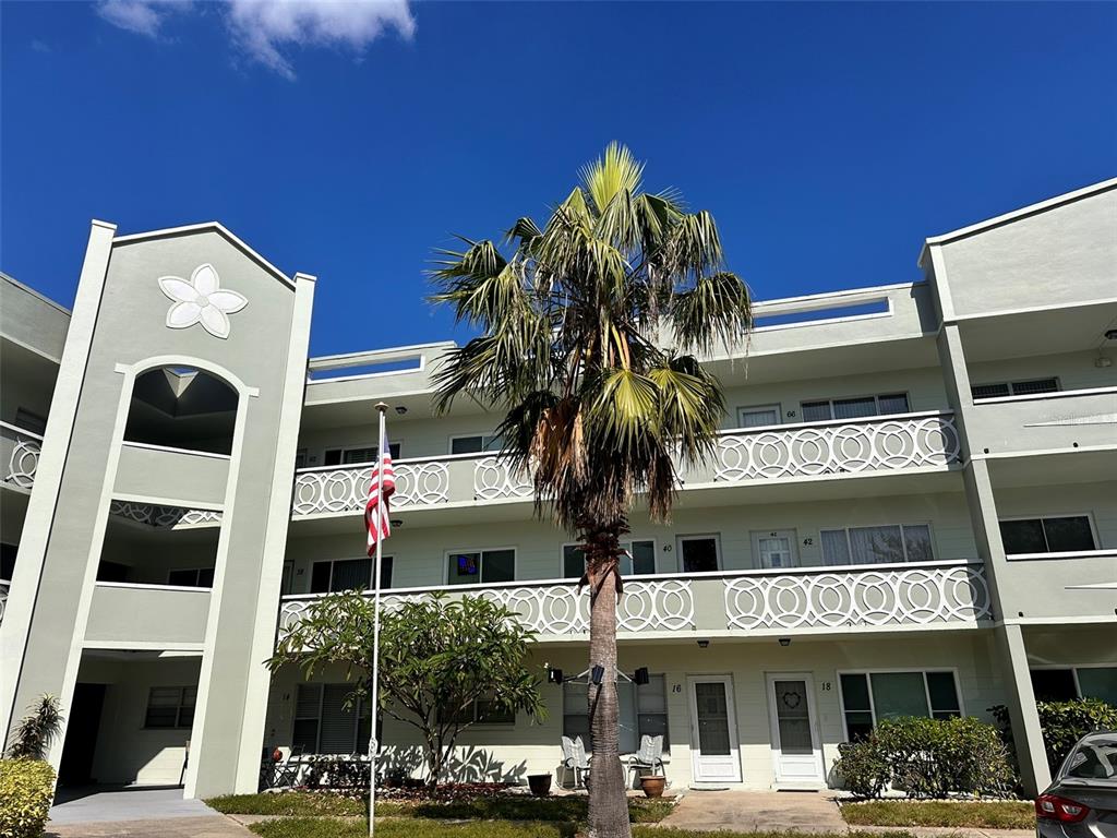 a view of building with an outdoor space