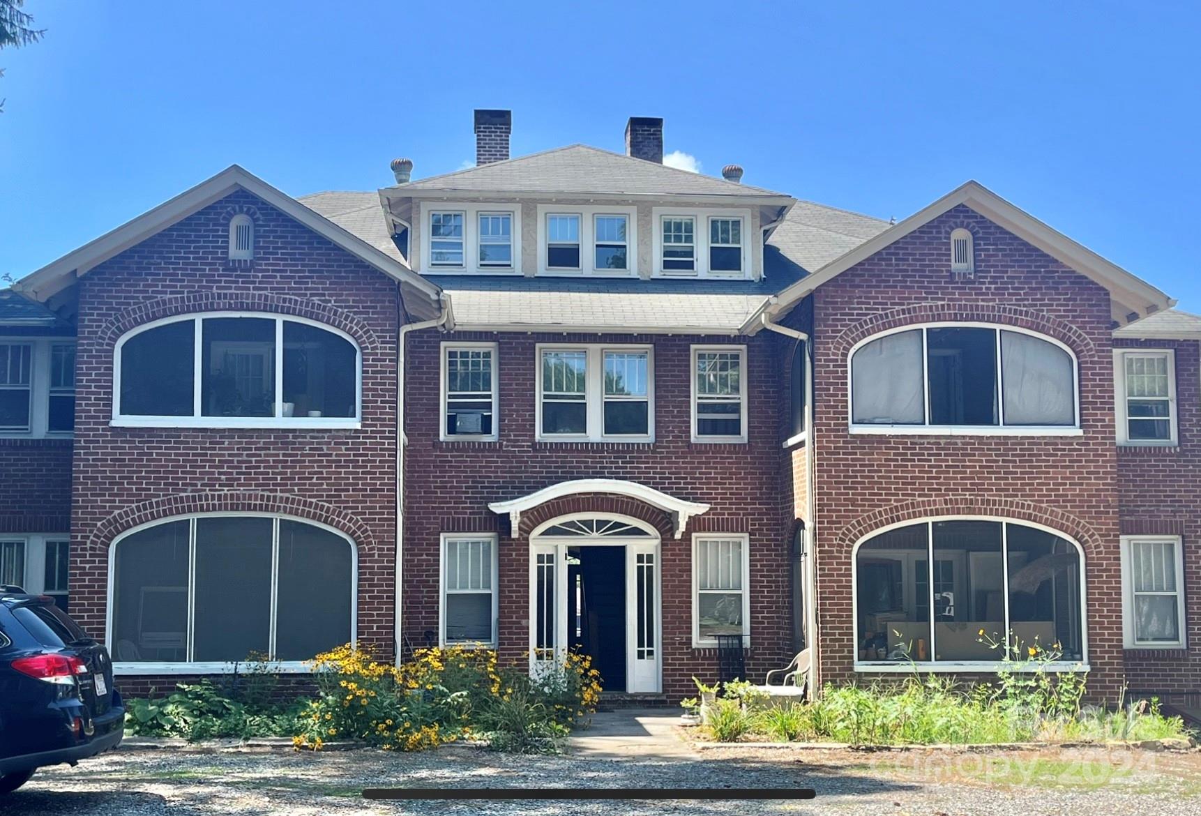 a front view of a house