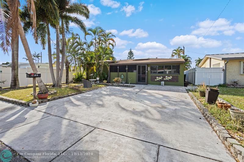 a view of a house with a patio