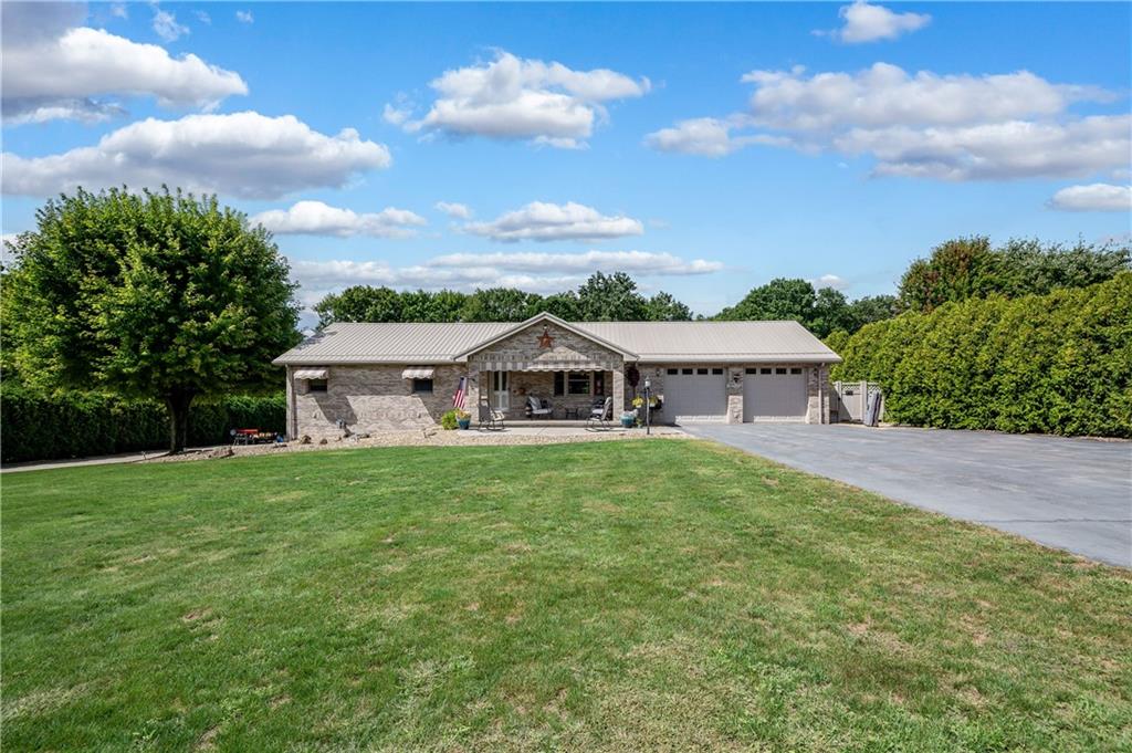 Built in 1998 by Ralph Bachman, this all-brick home just recently had a new, metal roof installed on all structures on the grounds.  All-plaster walls and ceilings by Zino Smith.