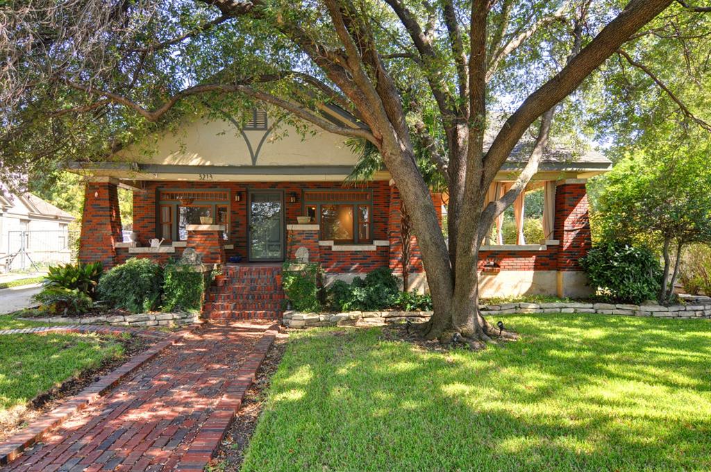 front view of house with a garden